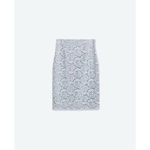 💙 Zara Romantic Light Blue Lace Pencil Skirt 💙